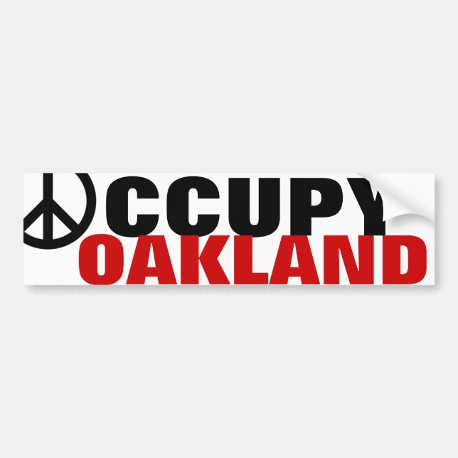OCCUPY OAKLAND AUTOAUFKLEBER (Vorne)