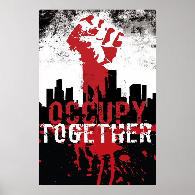 Occupy-Plakat Poster (Vorne)