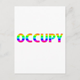 Occupy Rainbow Postkarte
