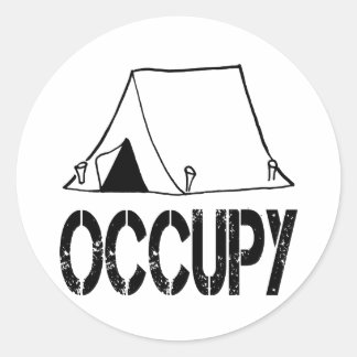 Occupy Runder Aufkleber
