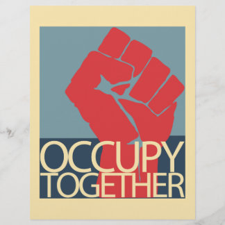 Occupy Together Protest Art Occupy Wall Street Flyer