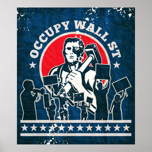 Occupy Wall Street Amerika Poster (Vorne)