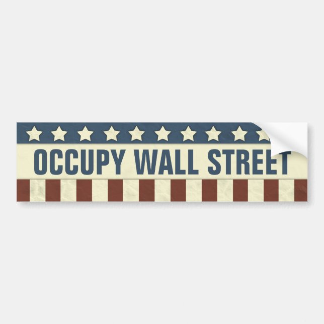 Occupy Wall Street Autoaufkleber (Vorne)