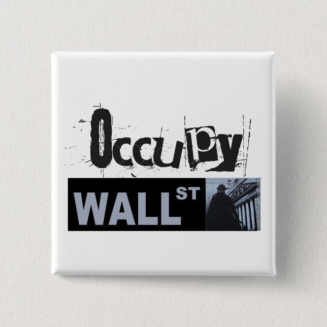 Occupy Wall Street-Knopf Button (Vorderseite)