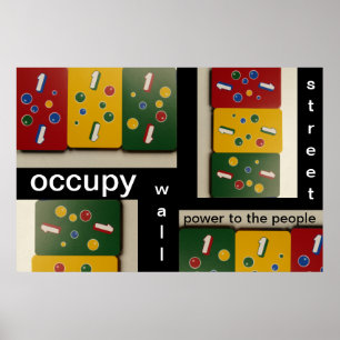 Occupy Wall Street Power für die Menschen Poster