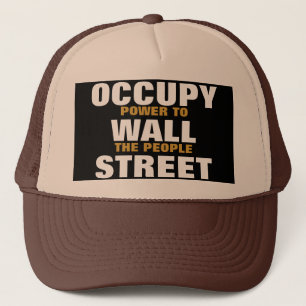 OCCUPY WALL STREET POWER FÜR DIE MENSCHEN TRUCKERKAPPE