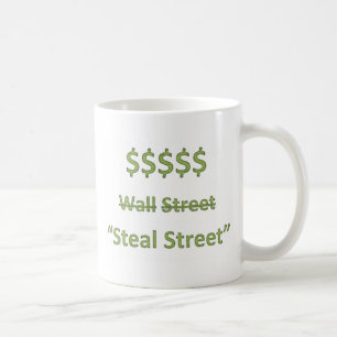 Occupy Wall Street Retro Tasse