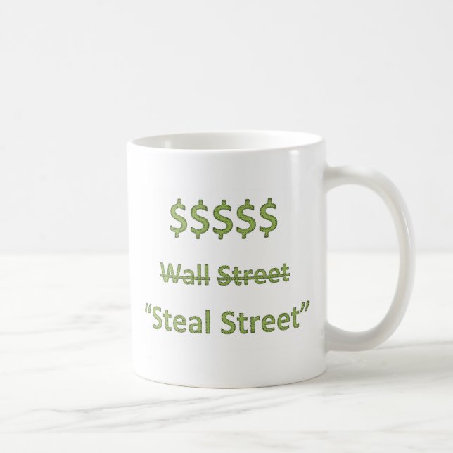 Occupy Wall Street Retro Tasse (Rechts)