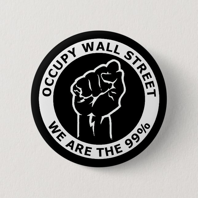 Occupy Wall Street, sind wir die 99% Button (Vorderseite)