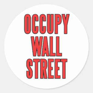 Occupy Wall Street sind wir die 99% Runder Aufkleber