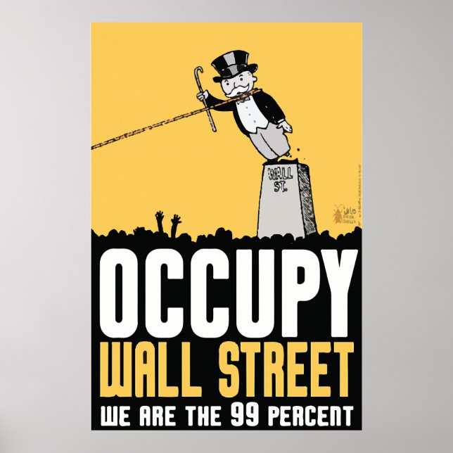 Occupy Wall Street wir sind das 99-prozentige Post Poster (Vorne)
