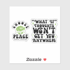 OCD Awareness Choose Peace Over Relief Aufkleber