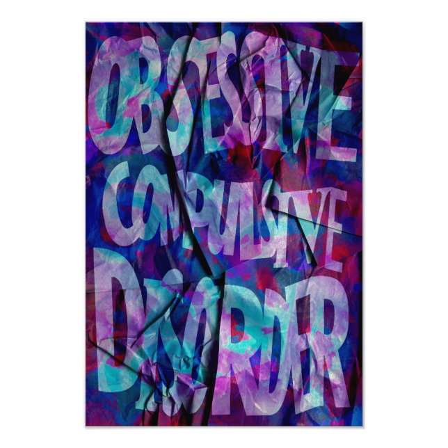 OCD Awareness, Colour Theory Poster (Textured) (Vorne)