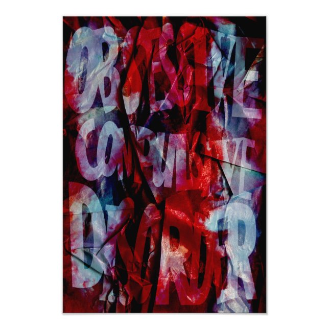 OCD Awareness, Colour Theory Poster (Textured) (Vorne)