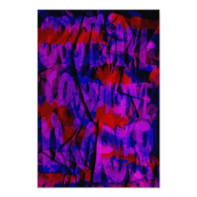 OCD Awareness, Colour Theory Poster (Textured)  (Vorne)