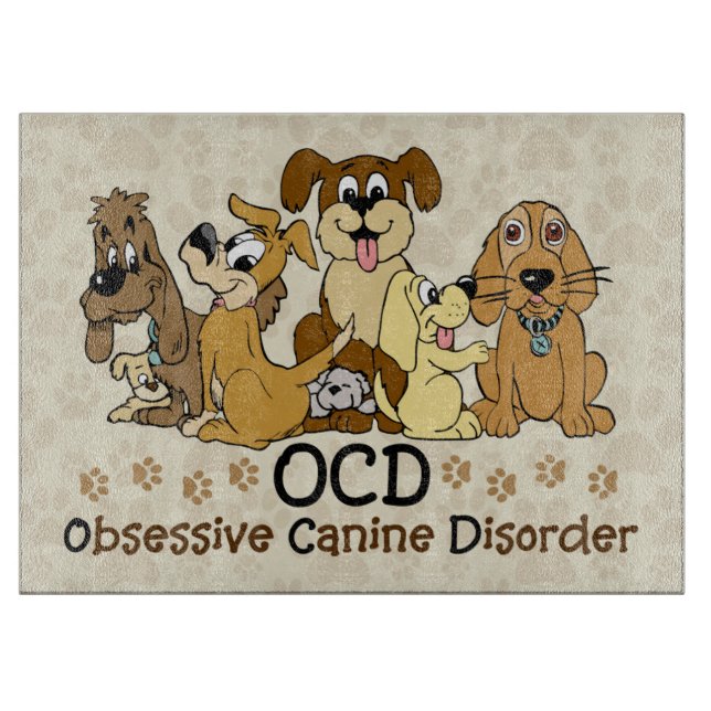 OCD besessene Hunde- Störung Schneidebrett (Vorderseite)