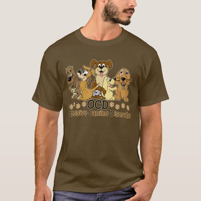 OCD besessene Hunde- Störungs-Dunkelheit T-Shirt (Vorderseite)