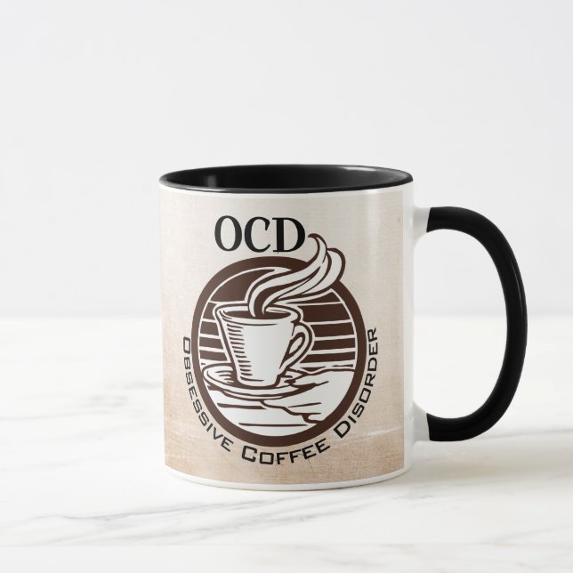 OCD: Besessene Kaffee-Störung Tasse (Rechts)