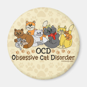 OCD besessene Katzen-Störung Magnet