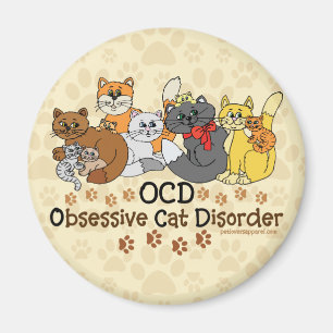 OCD besessene Katzen-Störung Magnet