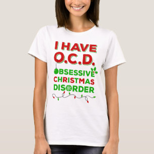 OCD besessene Weihnachtsstörungs-T - Shirts