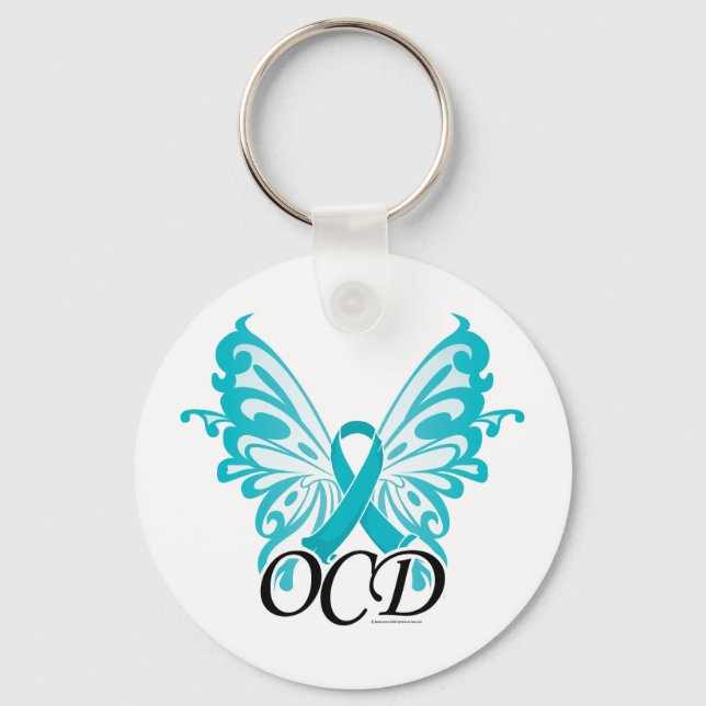 OCD Butterfly Ribbon Schlüsselanhänger (Vorderseite)