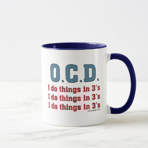 OCD I tun Sachen in 3 Tasse