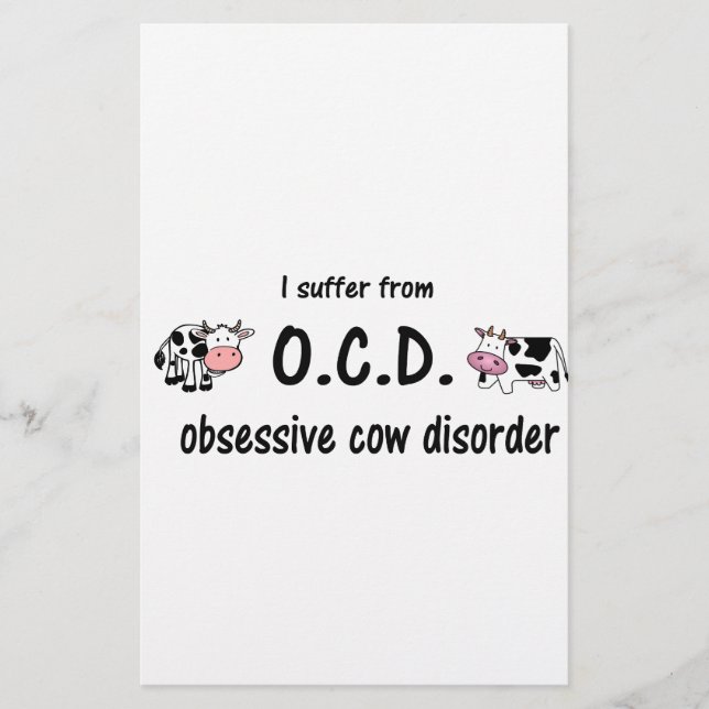OCD Kuh Briefpapier (Vorderseite)