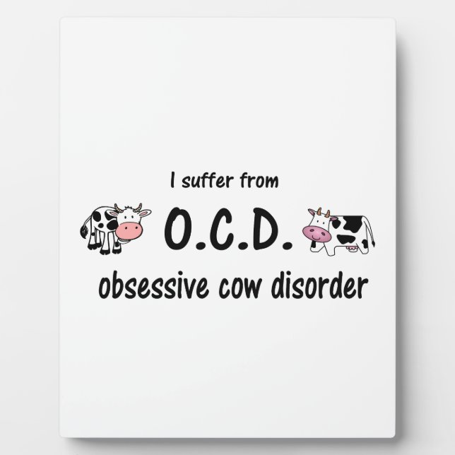 OCD Kuh Fotoplatte (Vorderseite)
