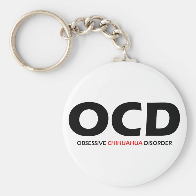 OCD - Obsessive Chihuahua-Störung Schlüsselanhänger (Vorne)