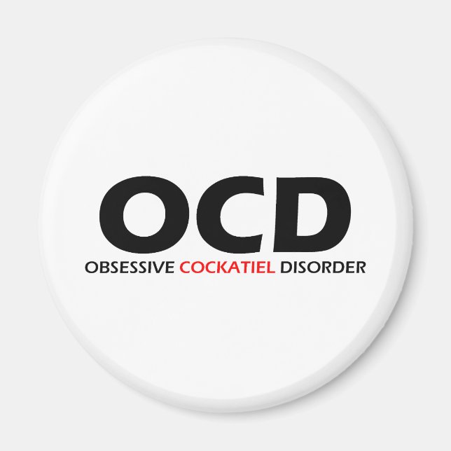 OCD - Obsessive cockatiel-Störung Magnet (Vorne)