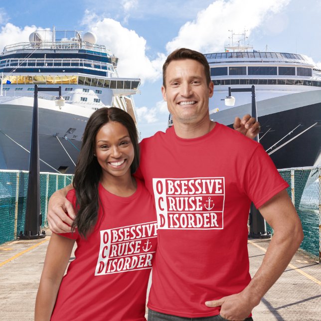 OCD - Obsessive Kreuzfahrtkrankheit Sonnenbrille T-Shirt (OCD - Obsessive Cruise Disorder, Funny Cruise T-Shirt)