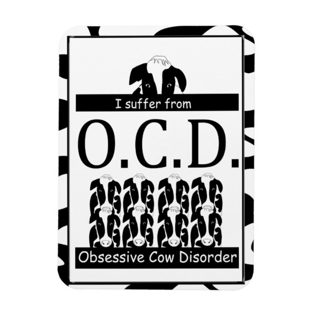 OCD Obsessive Rinderkrankheit Magnet (Vertikal)