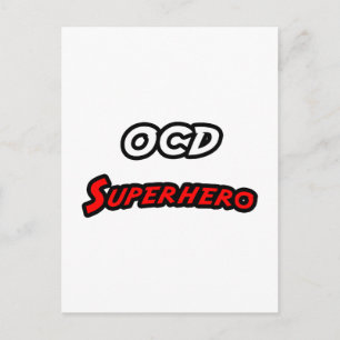 OCD Superhero Postkarte