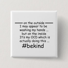 OCD - zwanghaftes Bewusstsein für Zwangsstörungen Button