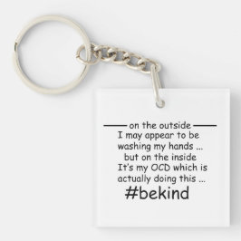 OCD - zwanghaftes Bewusstsein für Zwangsstörungen Schlüsselanhänger