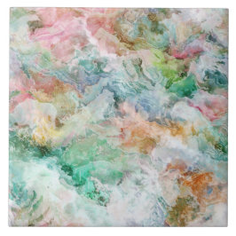 Ocean Abstract Watercolor Grunge Pattern  Fliese