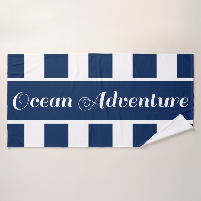 Ocean adventure nautical Bath Handtuch Badehandtuch (Badehandtuch)