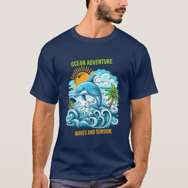 Ocean Adventure: Waves and Sunshine to Shirt Desig (Vorderseite)