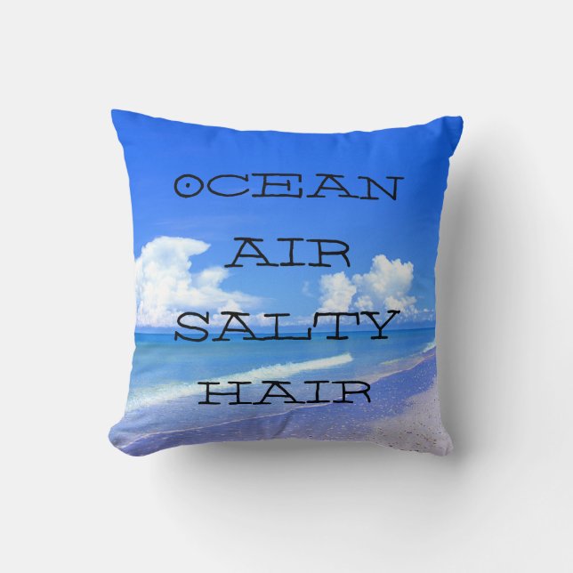 Ocean Air Salty Hair Kissen (Vorderseite)