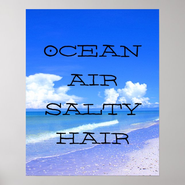 Ocean Air Salty Hair Poster (Vorne)