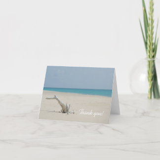 Ocean and Beach Driftwood Vielen Dank für Ihre Kar Dankeskarte