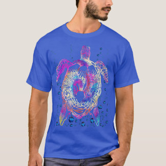 Ocean Animal Gefärbte Krawatte Tribal Sea Animal M T-Shirt