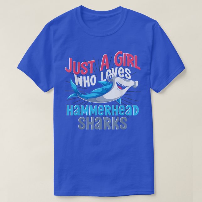 Ocean Animal Lover Predator Shark Girls Hamm T-Shirt (Design vorne)
