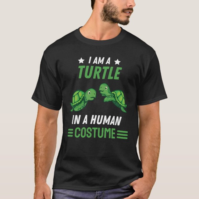 Ocean Animal Lover Sea Turtle Kostüm Geschenk Schi T-Shirt (Vorderseite)