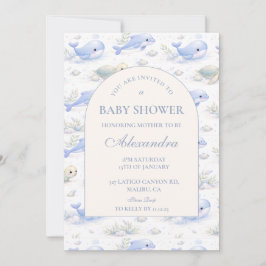 Ocean Animals Arch Elegant Baby Shower Einladung