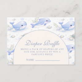 Ocean Animals Arch Elegant Diapper Raffle Begleitkarte