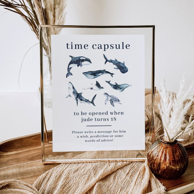 Ocean Animals Time Kapsel Poster (Von Creator hochgeladen)