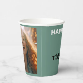 Ocean Aquamarin Happy Birthday Paper Cups Pappbecher