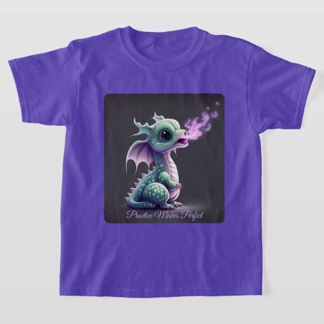 Ocean Aquatic-Mer Dragon bläst Rauchkinder T-Shirt (Ablage )